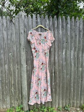 Vintage Floral Bias Dress